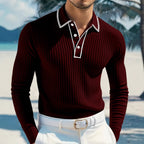 Men's Long-sleeved Polo Shirt
