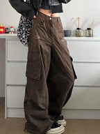 Women's American Ripped Multi-pocket Jeans