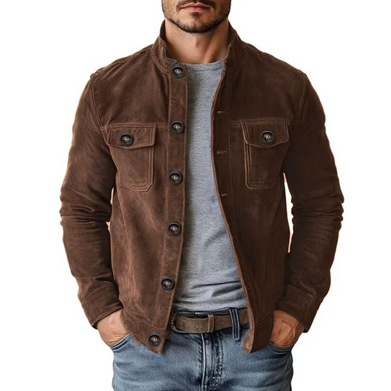 Men's Faux Suede Jacket