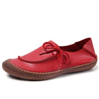 Women's Leather Slip-On Shoes