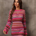 Women's Patterned Knit Dress