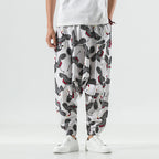 Men's Cotton And Linen Harem Lantern Pants