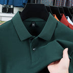 Men's Mercerized Polo Collar Short Sleeve T-Shirt