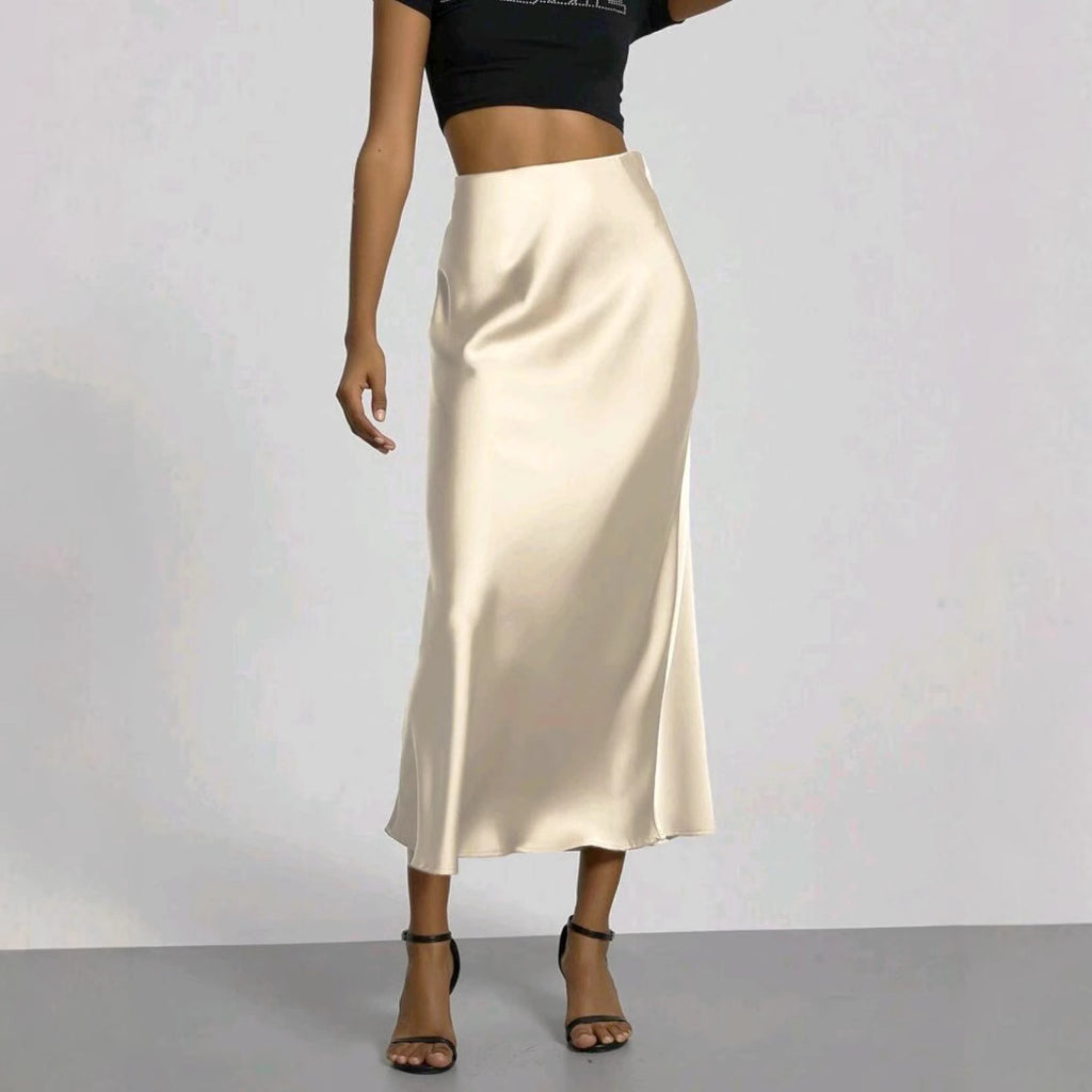 Women's Satin Skirt
