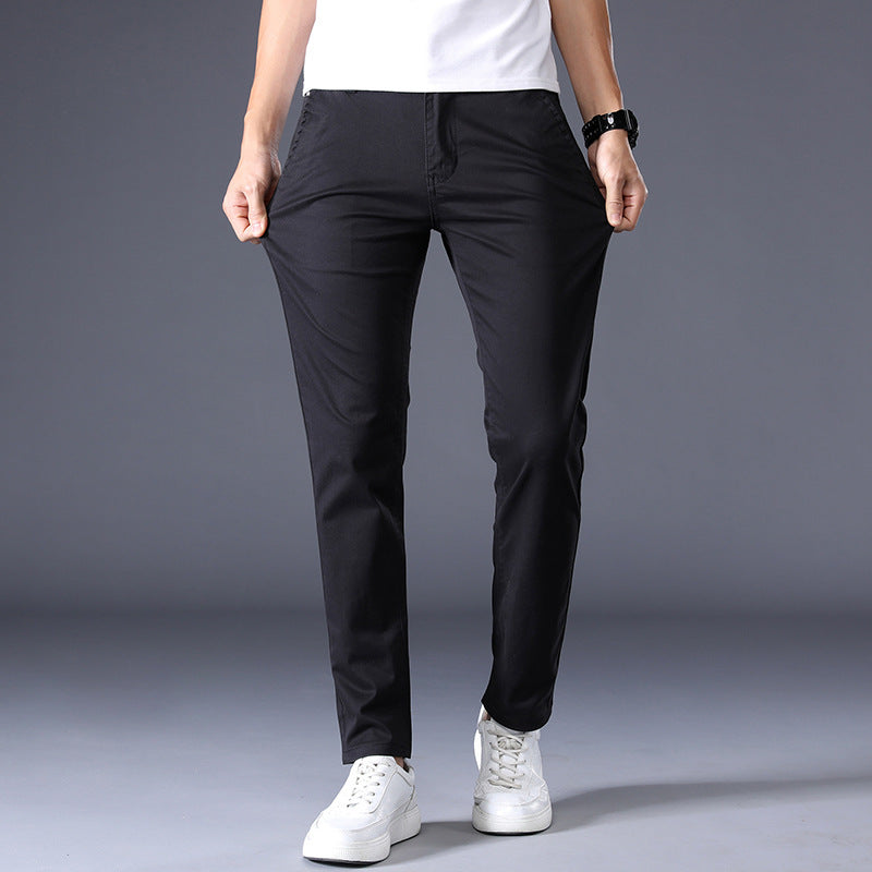 Men's Solid Straight Pants