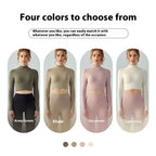 Women's High Neck Long Sleeve Open Back Athletic Top
