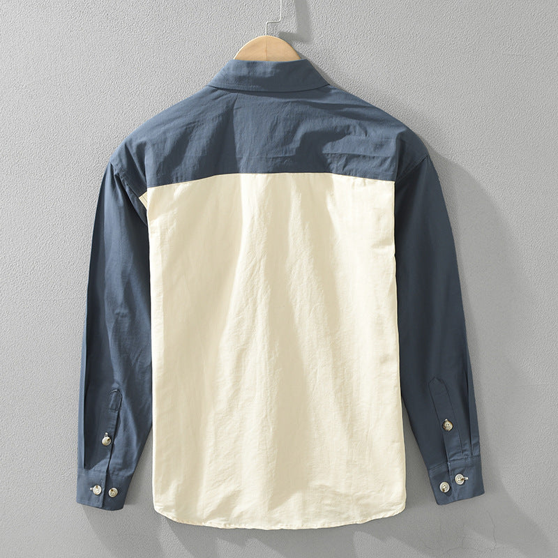 Men's Pure Cotton Retro Long-sleeved Everyday Shirt