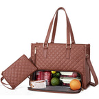 Women's Thermal Insulated Leak-Proof Multi-Purpose Tote Bag And Wallet