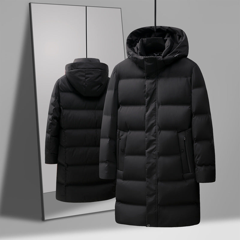 Men's Mid-length Thick Down Jacket Coat