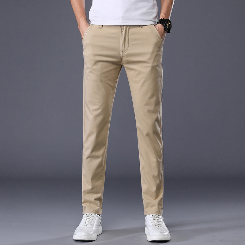 Men's Solid Straight Pants