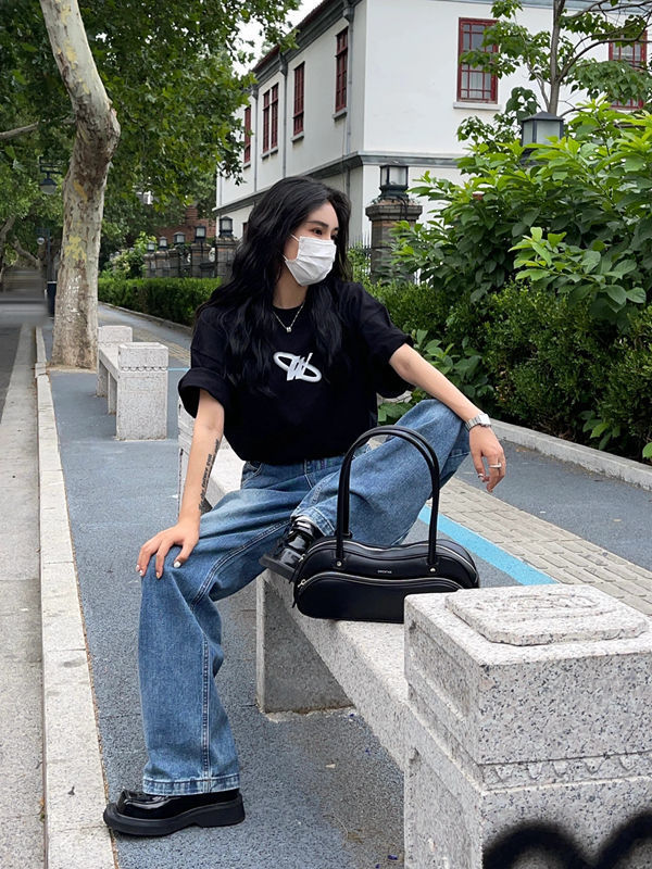 Women's High Waist Wide Leg Jeans