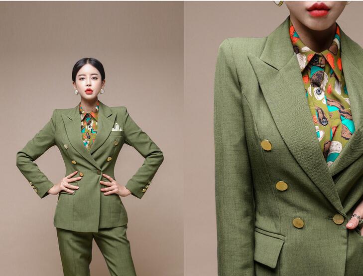 Women's Straight-leg Pants Suit