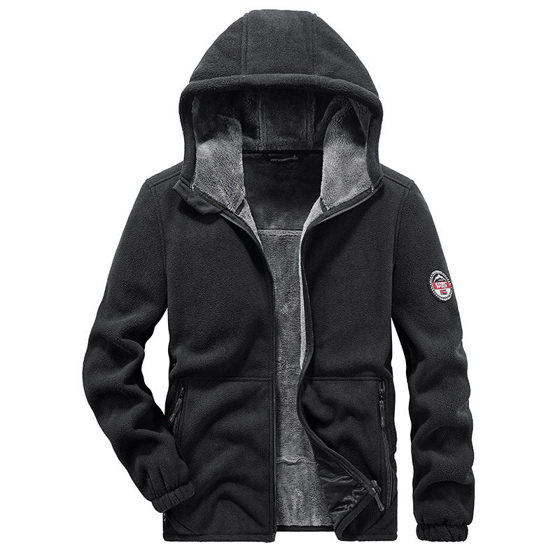 Men's Fleece-Lined Hooded Jacket