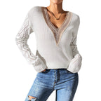 Women's Laced Knitwear Top