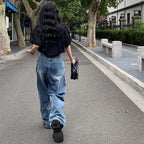 Women's High Waist Wide Leg Jeans