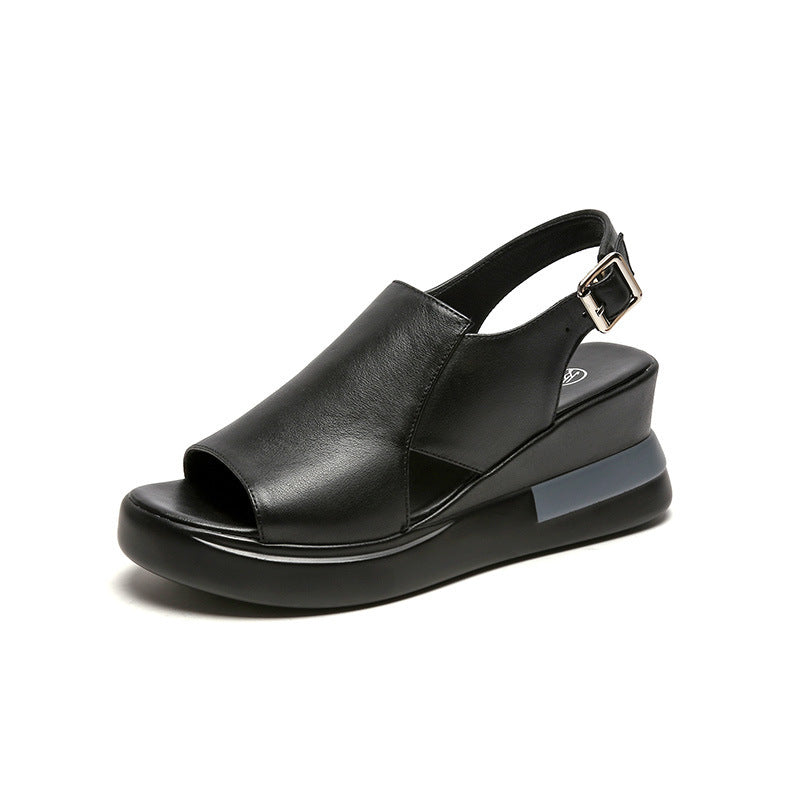 Women's High Platform Fish Mouth Platform Sandals
