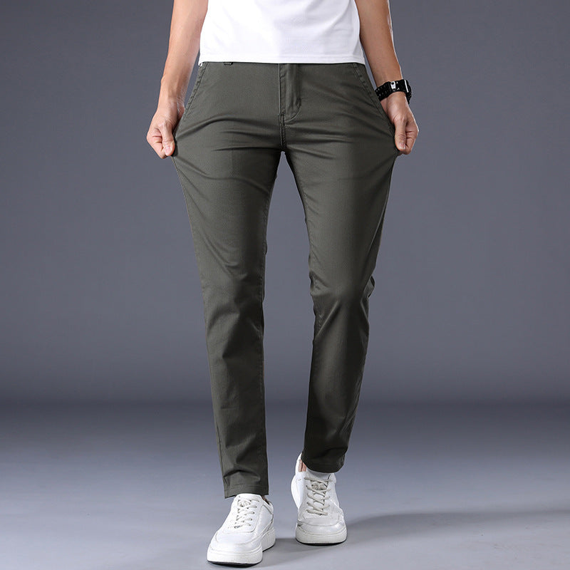 Men's Solid Straight Pants