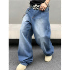 Men's Washed Loose Jeans
