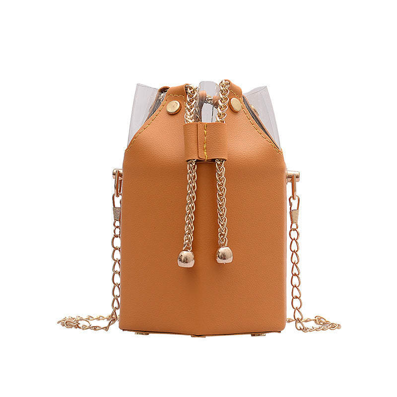 Women's Chained Bucket Bag