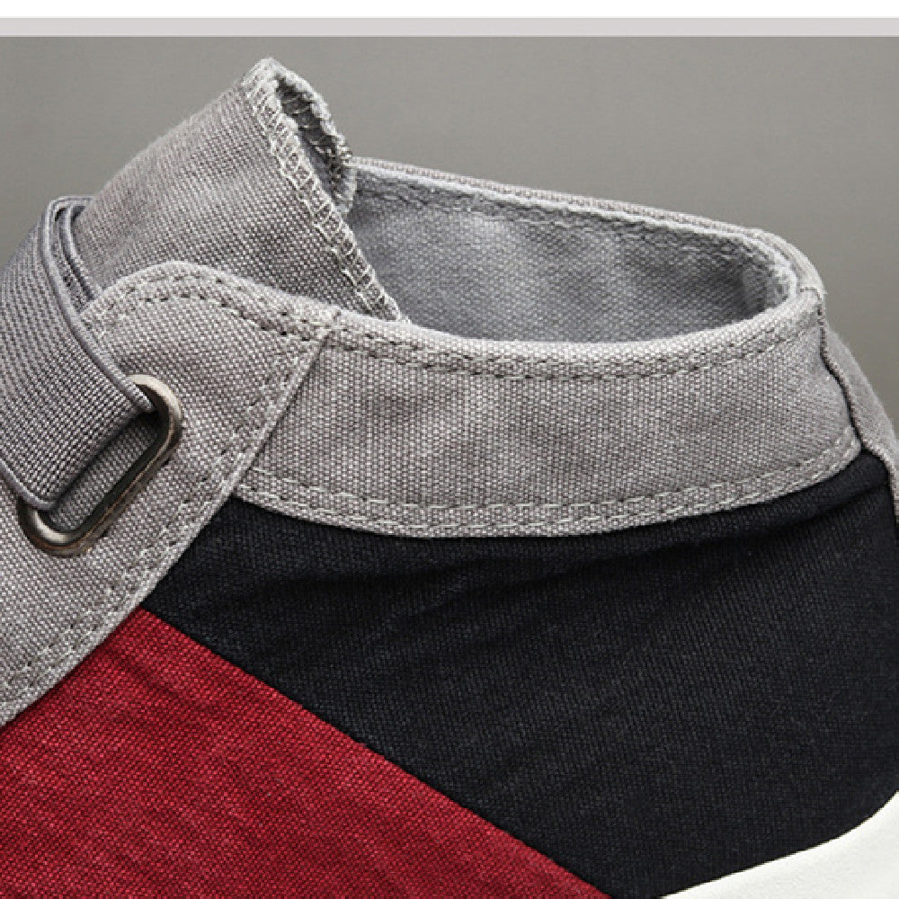 Worn Out Color Blocking Casual Shoes