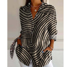 Women's Relaxed Botanical And Geometric Shirts