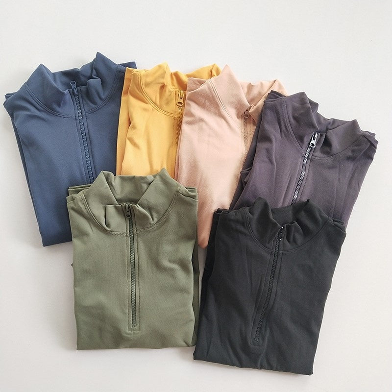 Women's Half-Zip Slim-Fitting Athleisure Jacket