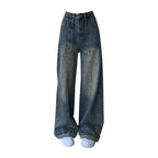 Women's Loose Wide-leg Gradient Vintage Jeans