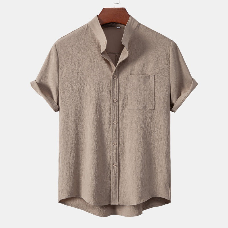 Men's Stand Collar Everyday Shirt