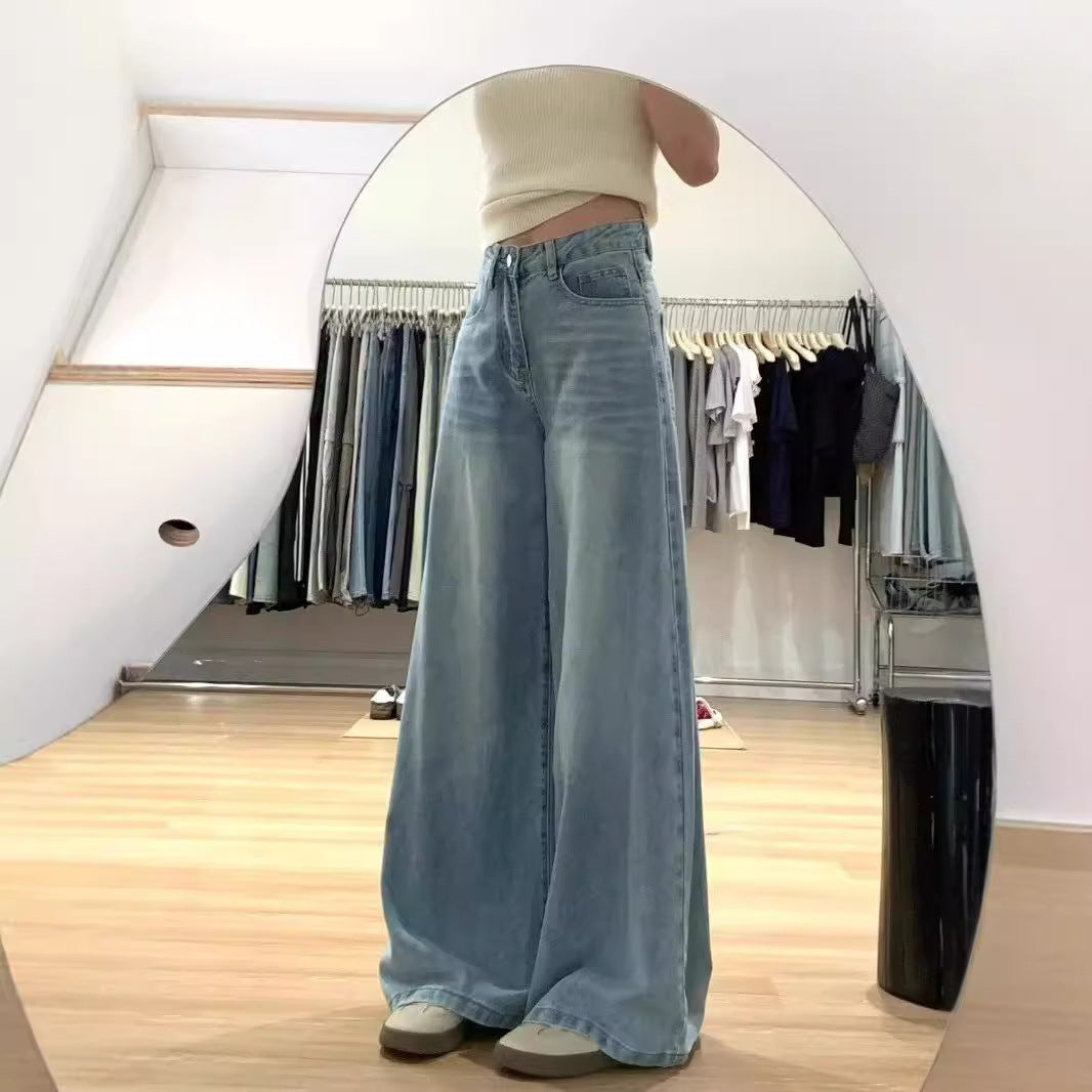 Women's High Waist Wide-leg Jeans