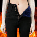 Women's Plush Fleece High Rise Stretch Jeans