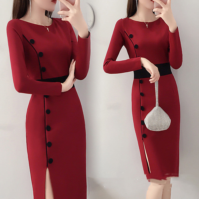 Women's Long Sleeved Dress