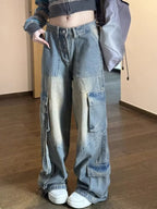 Women's High-Waisted Loose-Fit Jeans