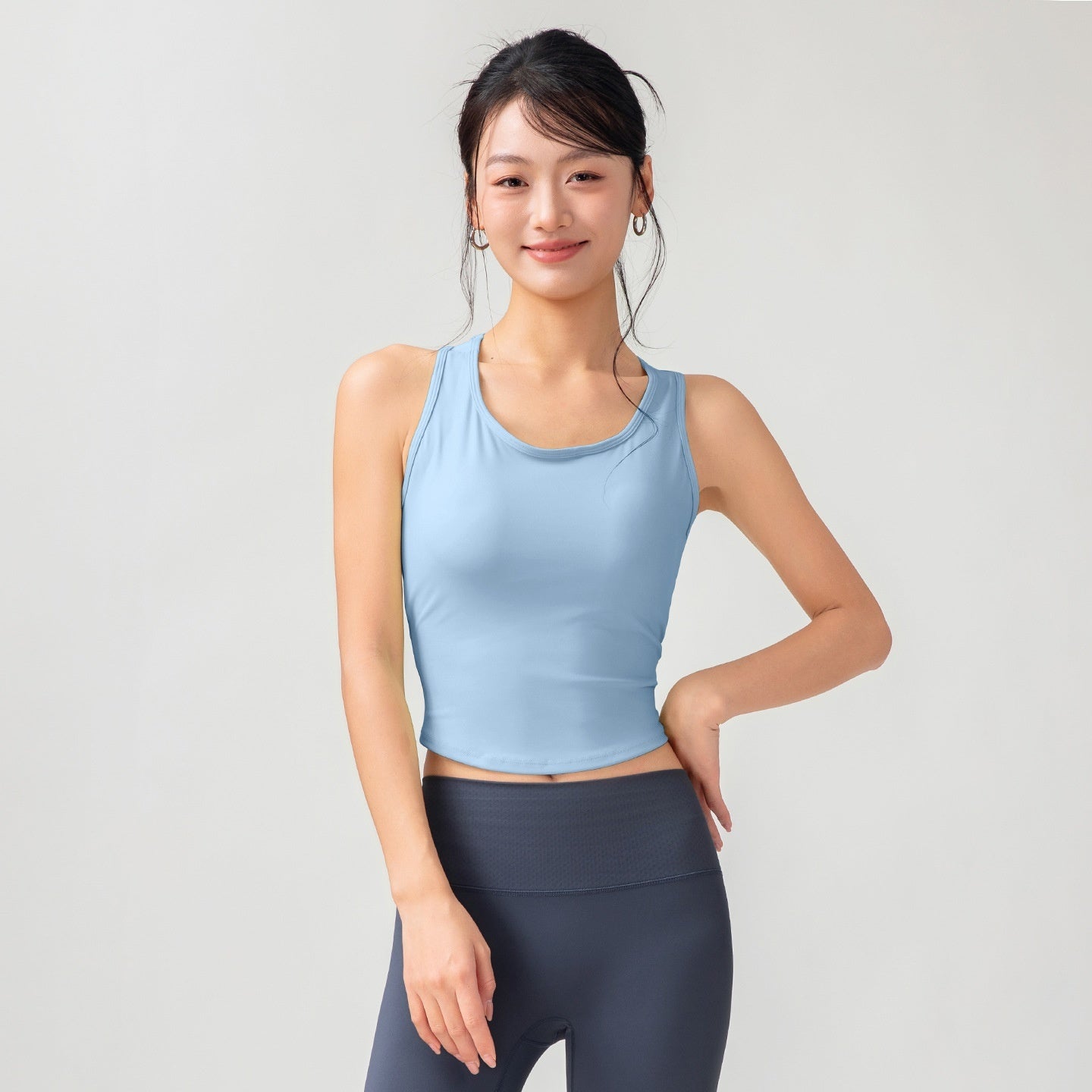 Women's Body Shaping Fitted Cup Yoga Tank Top