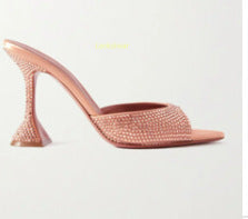 Women's Peep Toe Pointed Open Toe Rhinestone High Heel