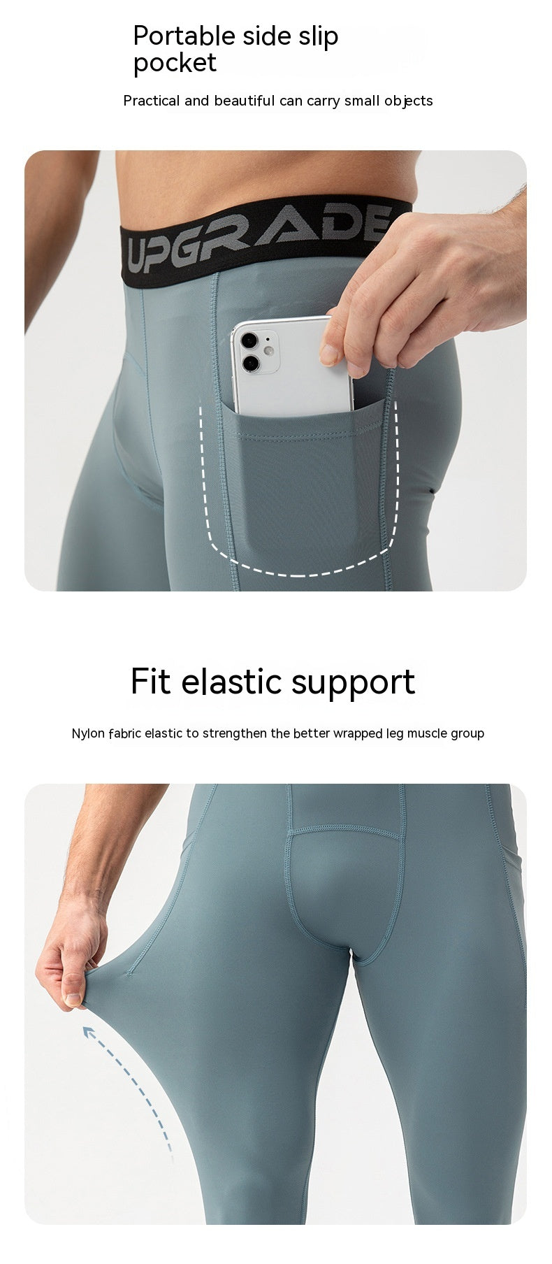 Men's Quick-Drying Elastic Compressed Pants