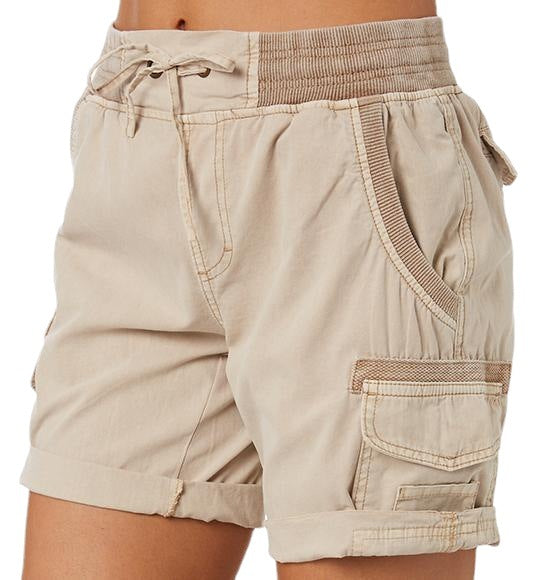 Women's High Waist Cargo Shorts