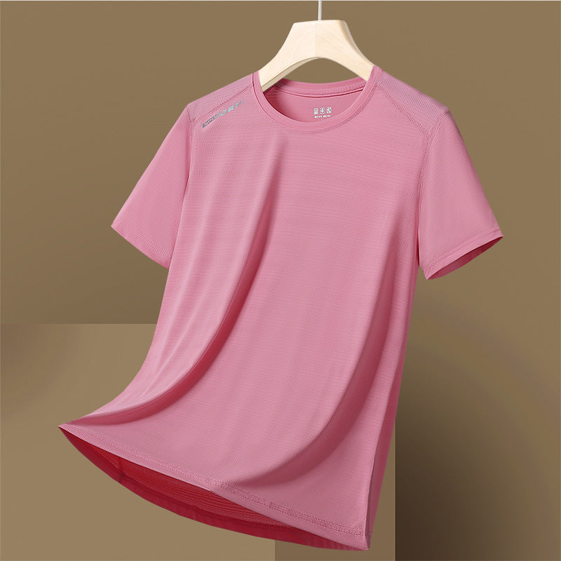 Breathable Round Neck Moisture Wicking Tee