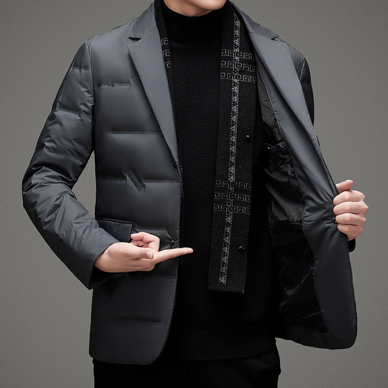 Men's Padded Suit Cardigan