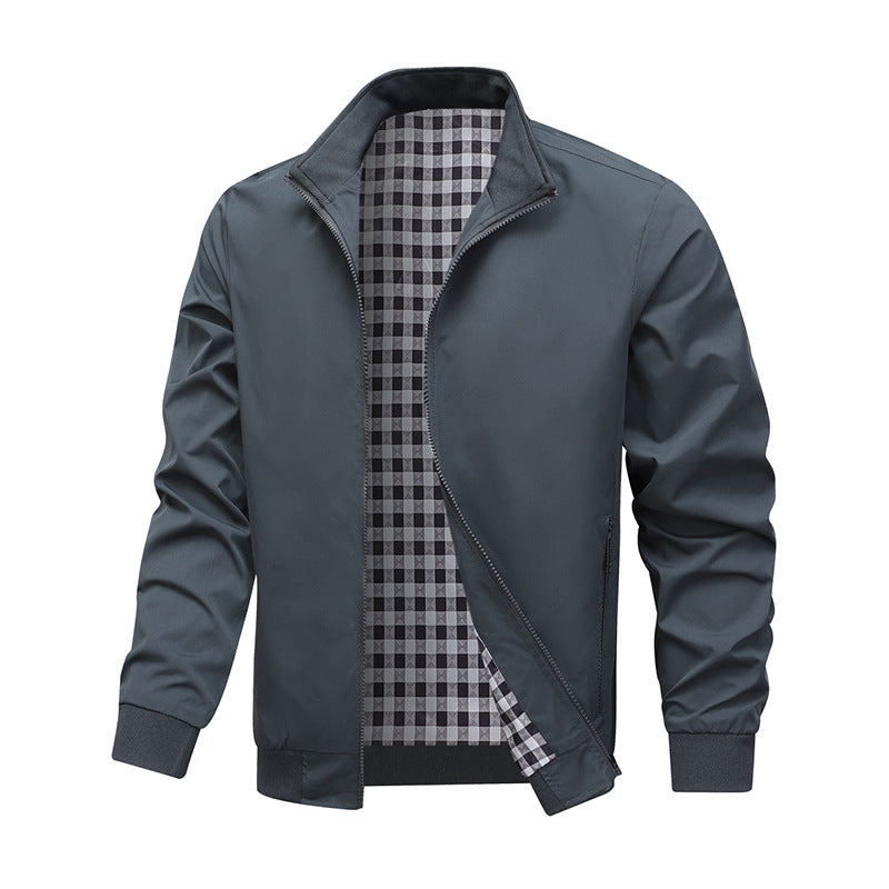 Men's Stand Up Collared Jacket