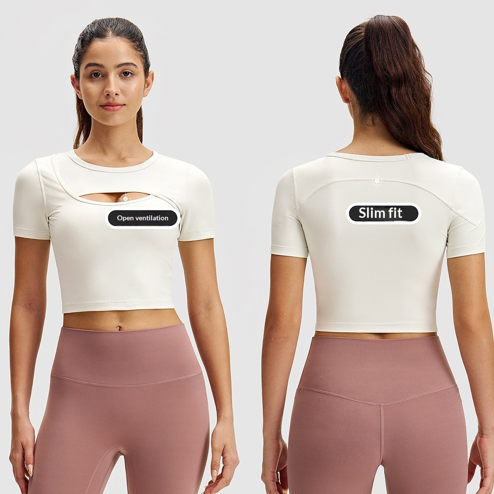 Women's Ventilated Athletic Short-sleeve Top