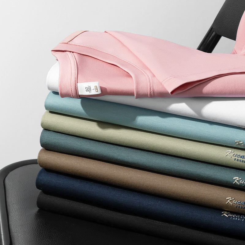 Antibacterial ICE Cotton Sweat Wicking Breathable Round Neck T-shirt