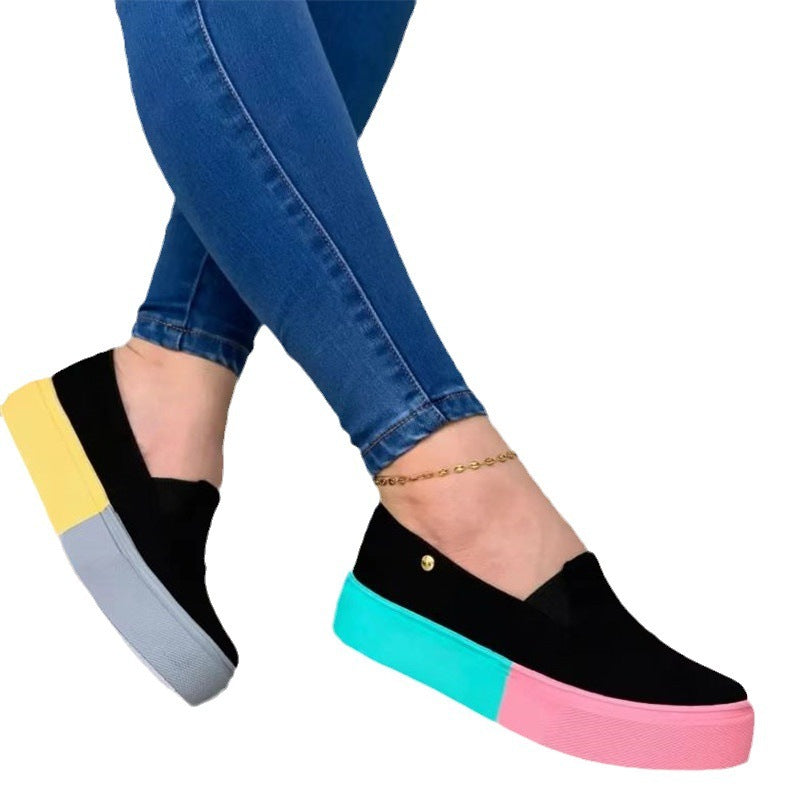 Women's Thick Colored Sole Shoes