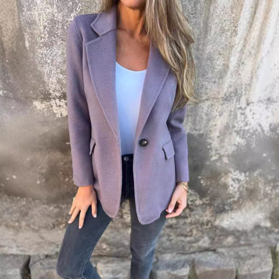 Women's Single Buttoned Short Blazer