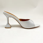Women's Peep Toe Pointed Open Toe Rhinestone High Heel