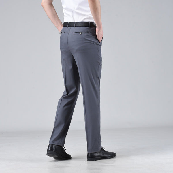 Men's Casual Solid Loose Straight-leg Pants