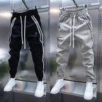 Men's Solid-Color Striped Pants