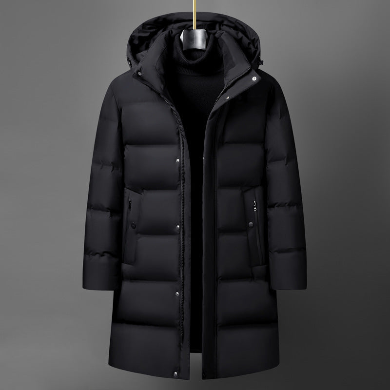 Men's Mid-length Thick Down Jacket Coat