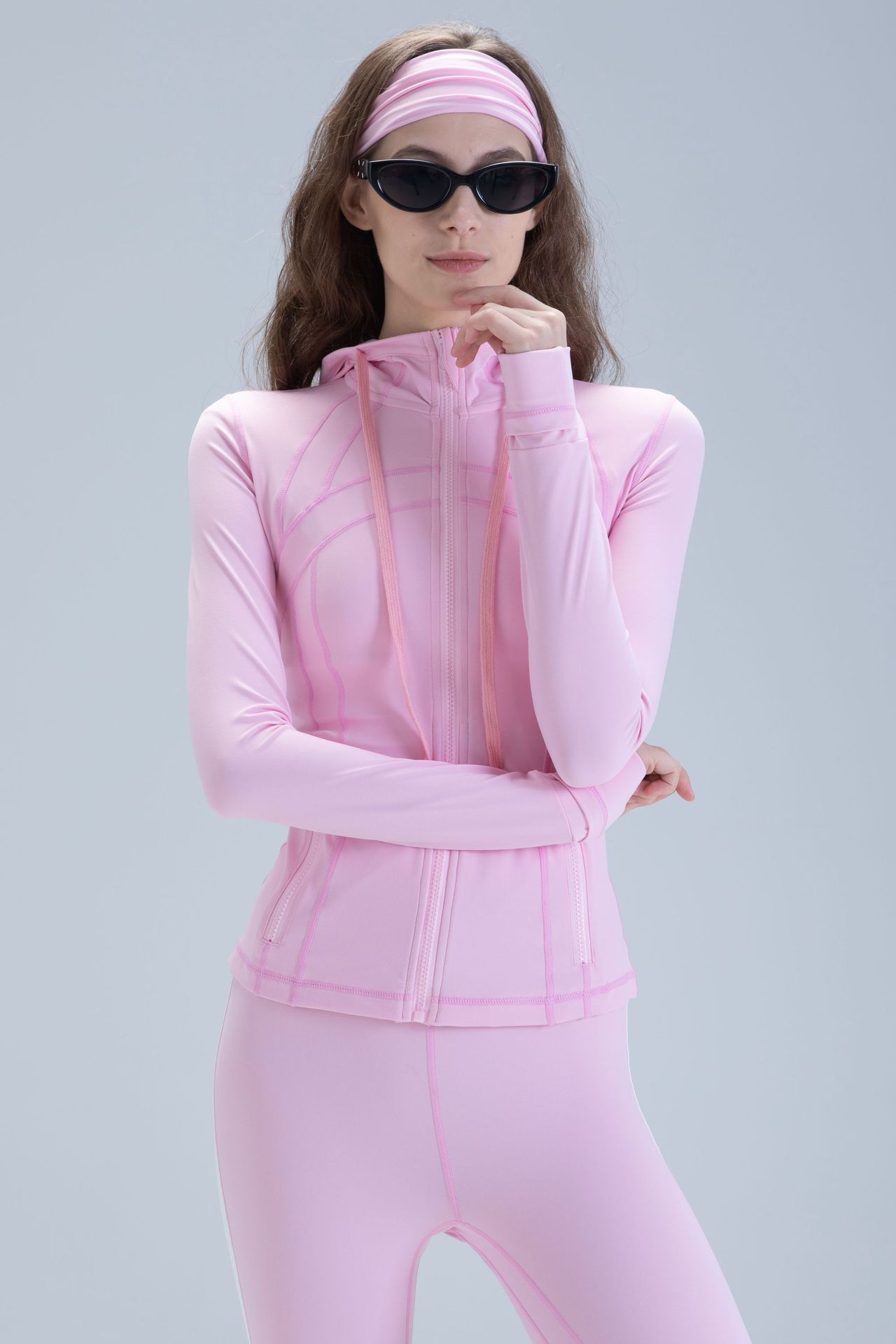 Women's Quick-Drying Long-Sleeve Running Top And Pants Set