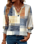 Women's Patterned Full Sleeve Top