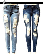 Women Ripped Slim-Fit Jeans